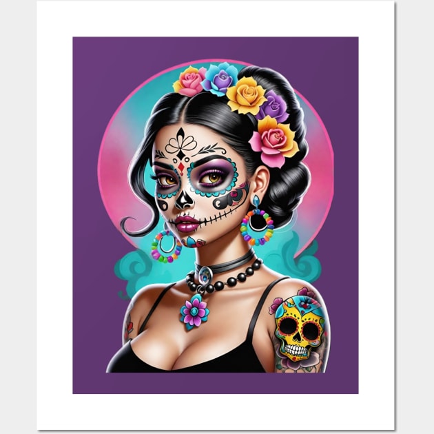 Catrina - Dia De Los Muertos Wall Art by Absinthe Society 